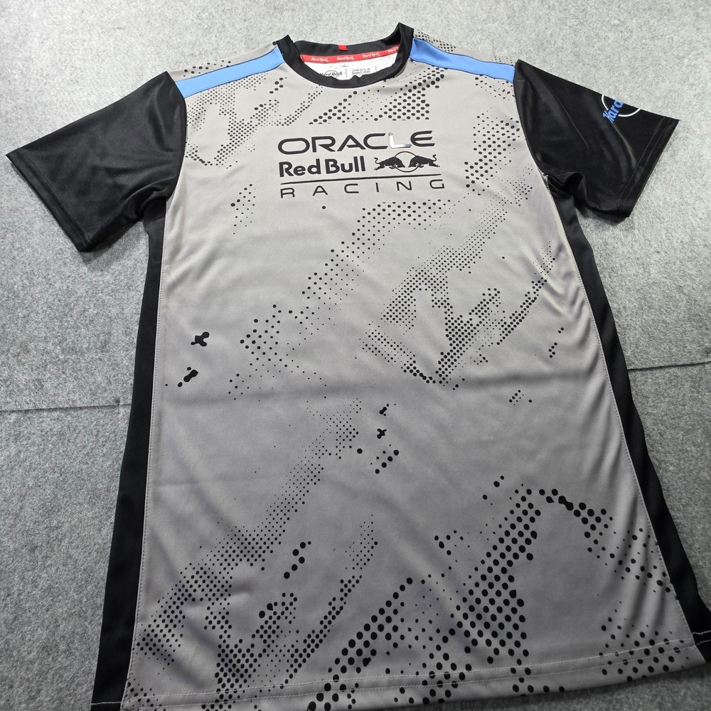 Oracle Red Bull Racing Hard Rock Jersey Gray Black F1 Team Shirt Small